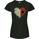 Love Malta Flag Maltese Day Football Womens Petite Cut T-Shirt Black