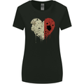 Love Malta Flag Maltese Day Football Womens Wider Cut T-Shirt Black