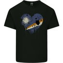 Love Marshall Islands Flag Day Football Kids T-Shirt Childrens Black