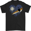 Love Marshall Islands Flag Day Football Mens Gildan Cotton T-Shirt Black