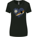 Love Marshall Islands Flag Day Football Womens Wider Cut T-Shirt Black