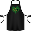 Love Mauritania Flag Mauritanian Day Football Cotton Apron 100% Organic Black