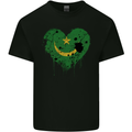 Love Mauritania Flag Mauritanian Day Football Kids T-Shirt Childrens Black