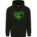 Love Mauritania Flag Mauritanian Day Football Mens 80% Cotton Hoodie Black