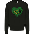 Love Mauritania Flag Mauritanian Day Football Mens Sweatshirt Jumper Black