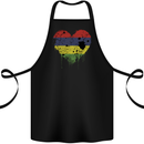 Love Mauritius Flag Mauritians Day Football Cotton Apron 100% Organic Black
