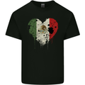 Love Mexico Flag Mexican Day Football Kids T-Shirt Childrens Black