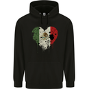 Love Mexico Flag Mexican Day Football Mens 80% Cotton Hoodie Black