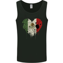 Love Mexico Flag Mexican Day Football Mens Vest Tank Top Black