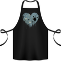 Love Micronesia Flag Micronesian Day Football Cotton Apron 100% Organic Black