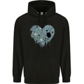 Love Micronesia Flag Micronesian Day Football Mens 80% Cotton Hoodie Black