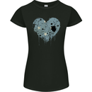 Love Micronesia Flag Micronesian Day Football Womens Petite Cut T-Shirt Black