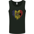 Love Moldova Flag Moldovan Day Football Mens Vest Tank Top Black
