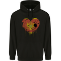 Love Montenegro Flag Montenegrin Day Football Mens 80% Cotton Hoodie Black