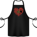 Love Morocco Flag Moroccan Day Football Cotton Apron 100% Organic Black