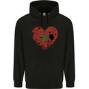 Love Morocco Flag Moroccan Day Football Mens 80% Cotton Hoodie Black