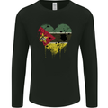 Love Mozambique Flag Mozambican Day Football Mens Long Sleeve T-Shirt Black