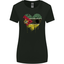 Love Mozambique Flag Mozambican Day Football Womens Wider Cut T-Shirt Black
