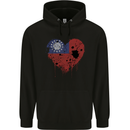 Love Myanmar Flag Burmese Day Football Mens 80% Cotton Hoodie Black