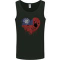Love Myanmar Flag Burmese Day Football Mens Vest Tank Top Black