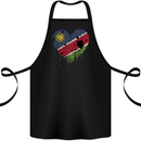 Love Namibia Flag Namibian Day Football Cotton Apron 100% Organic Black