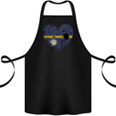 Love Nauru Flag Nauruan Day Football Cotton Apron 100% Organic Black