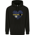 Love Nauru Flag Nauruan Day Football Mens 80% Cotton Hoodie Black