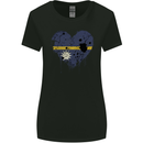 Love Nauru Flag Nauruan Day Football Womens Wider Cut T-Shirt Black