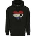 Love Netherlands Flag Holland Dutch Day Football Childrens Kids Hoodie Black