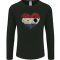 Love Netherlands Flag Holland Dutch Day Football Mens Long Sleeve T-Shirt Black