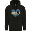 Love Nicaragua Flag Nicaraguan Day Football Childrens Kids Hoodie Black