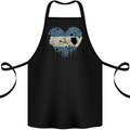 Love Nicaragua Flag Nicaraguan Day Football Cotton Apron 100% Organic Black