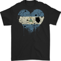 Love Nicaragua Flag Nicaraguan Day Football Mens Gildan Cotton T-Shirt Black
