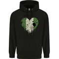 Love Niger Flag Nigerien Day Football Childrens Kids Hoodie Black