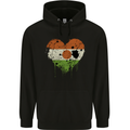 Love Nigeria Flag Nigerian Day Football Mens 80% Cotton Hoodie Black