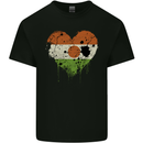 Love Nigeria Flag Nigerian Day Football Mens Cotton T-Shirt Tee Top Black