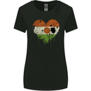 Love Nigeria Flag Nigerian Day Football Womens Wider Cut T-Shirt Black