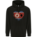 Love North Korea Flag Korean Day Football Childrens Kids Hoodie Black