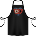Love North Korea Flag Korean Day Football Cotton Apron 100% Organic Black