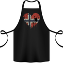 Love Norway Flag Norwegian Day Football Cotton Apron 100% Organic Black