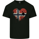 Love Norway Flag Norwegian Day Football Kids T-Shirt Childrens Black