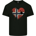 Love Norway Flag Norwegian Day Football Mens Cotton T-Shirt Tee Top Black