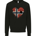 Love Norway Flag Norwegian Day Football Mens Sweatshirt Jumper Black