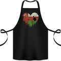 Love Oman Flag Omani Day Football Cotton Apron 100% Organic Black