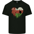 Love Oman Flag Omani Day Football Kids T-Shirt Childrens Black