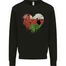 Love Oman Flag Omani Day Football Mens Sweatshirt Jumper Black