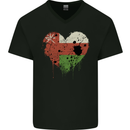 Love Oman Flag Omani Day Football Mens V-Neck Cotton T-Shirt Black