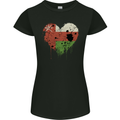 Love Oman Flag Omani Day Football Womens Petite Cut T-Shirt Black