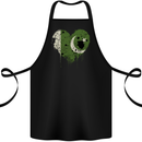Love Pakistan Flag Pakistani Day Football Cotton Apron 100% Organic Black