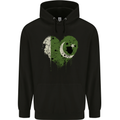 Love Pakistan Flag Pakistani Day Football Mens 80% Cotton Hoodie Black